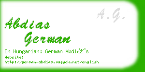 abdias german business card